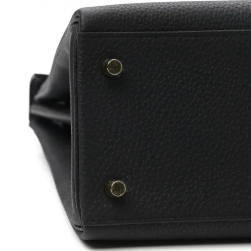 Hermes Togo matte porous crocodile Kelly retourne touch black 28.Full set - Picture 10 of 15